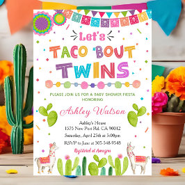 Let's Taco 'Bout Twins Baby Shower Invitation Einladung