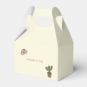 Let's Taco 'über Liebe Fiesta Theme Couples Dusche Geschenkschachtel (Rückseite)