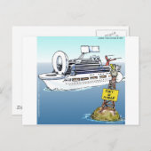 Lets Take A Cruise Funny Ohrs Tees & Cards Postkarte (Vorne/Hinten)
