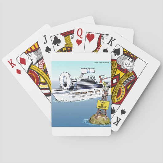 Lets Take A Cruise Funny Ohrs Tees & Cards Spielkarten (Rückseite)