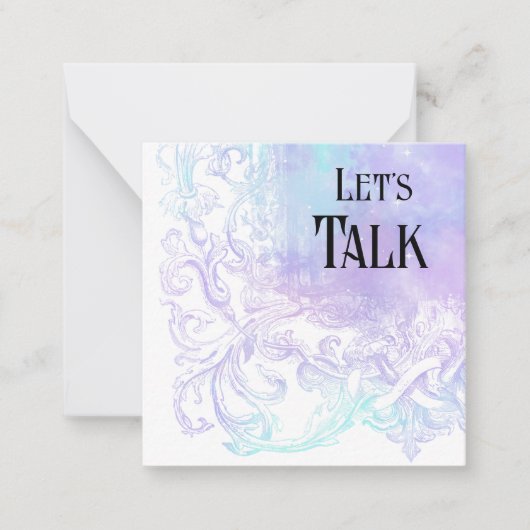 *~* Let's Talk AP63 Relationship Flat Note Card Mitteilungskarte (Vorderseite)