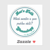 Let's Talk Genealogy: Problem Child Aufkleber (Blatt)