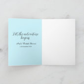 lets the adventure begins bridal shower add name d karte (Innenseite)