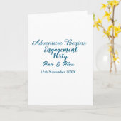 lets the adventure begins engagement party name da karte (Gelbe Blume)