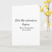 lets the adventure begins graduation class of 20XX Karte (Gelbe Blume)