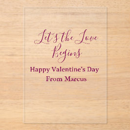 lets the fun begins happy new year name year simpl acryleinladungen