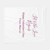 lets the fun begins happy new year name year simpl fleecedecke (Vorderseite (Horizontal))