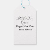 lets the fun begins happy new year name year simpl geschenkanhänger (Rückseite)