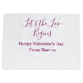 lets the fun begins happy new year name year simpl große geschenktüte