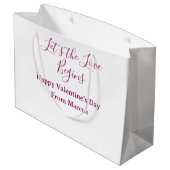 lets the fun begins happy new year name year simpl große geschenktüte (Rückseite Schrägansicht)