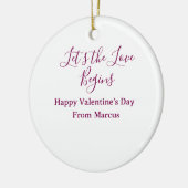 lets the fun begins happy new year name year simpl keramik ornament (Links)