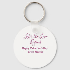 lets the fun begins happy new year name year simpl schlüsselanhänger