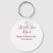 lets the fun begins happy new year name year simpl schlüsselanhänger (Rückseite)