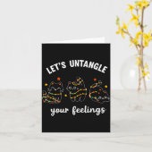 Let's Untangle Your Feelings School Counselor Chri Karte (Gelbe Blume)