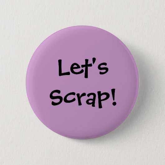 Let'sScrap! Button (Vorderseite)