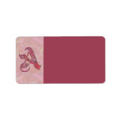 Letter A Address Label Adressaufkleber (Vorne)
