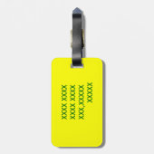 Letter-A-Alligator-Gepäckmarke Gepäckanhänger (Rückseite vertikal)