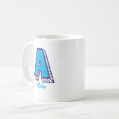 Letter A Alpha NATO Buchstabiertafel Kaffeetasse (Vorderseite Links)