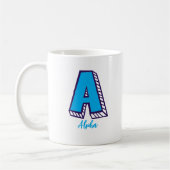 Letter A Alpha NATO Buchstabiertafel Kaffeetasse (Links)
