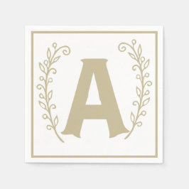 Letter A Alphabet Blockgeschlecht Neutral Baby Dus Serviette