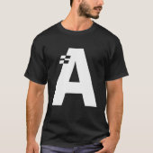 Letter A Alphabet Initial Monogram T-Shirt (Vorderseite)