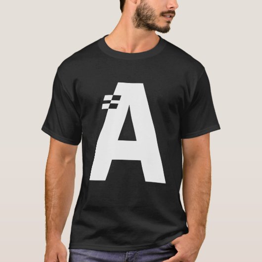 Letter A Alphabet Initial Monogram T-Shirt (Vorderseite)