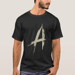 Letter a Alphabet Initial of Names and Words Zaube T-Shirt