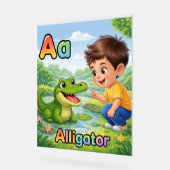 Letter A Alphabet Poster A is for Alligator Cute (Winkel)