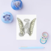 Letter A - Angel AlphabetInitial Letter Wings Halo Flyer (Einzeln)