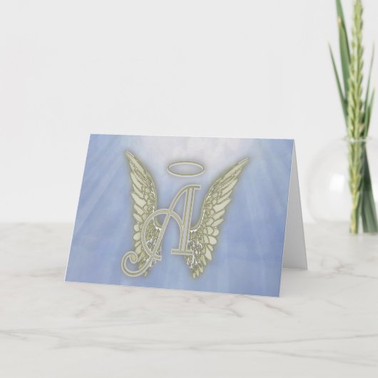Letter A Angel Monogram (Vorderseite)