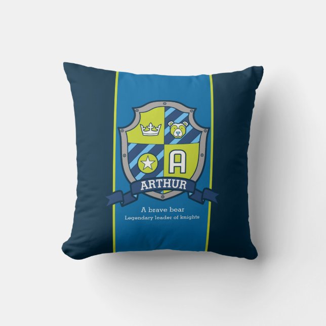 Letter A Arthur Name bedeutet, dass ein Brauch ben Kissen (Vorderseite)