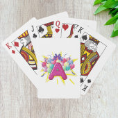 Letter A Celebration Playing Cards Spielkarten