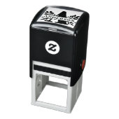 Letter A Classic Foliage Family Name Monogram Permastempel (Produkt)