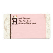 Letter A Cupcake Business Address Mailing Labels (Vorne)