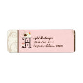 Letter A Cupcake Business Address Mailing Labels (Vorne)