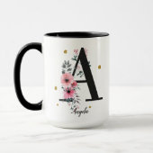 Letter A custom name Tasse (Links)