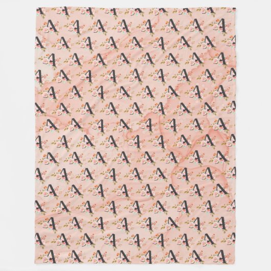 Letter A Fleecedecke (Vorderseite)