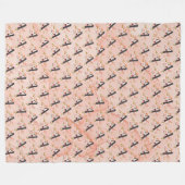 Letter A Fleecedecke (Vorderseite (Horizontal))