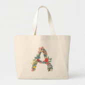 Letter A florenhof monogram Jumbo Stoffbeutel (Vorne)