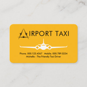 Letter-A-Flughafen-Taxi-Service Visitenkarte
