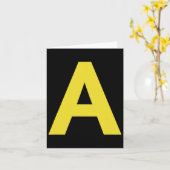 Letter A Funny Chipmunk Group Matching Halloween C Karte (Gelbe Blume)