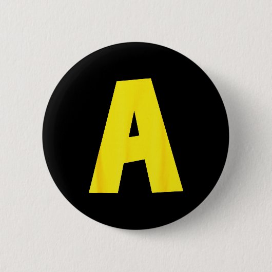 Letter A Funny Group Matching Halloween For Women Button (Vorderseite)
