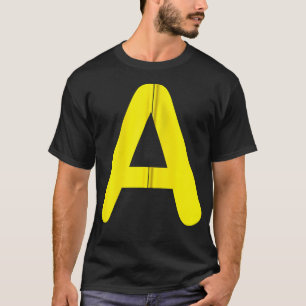 Letter A Funny Matching Halloween Kostüm Zip T-Shirt
