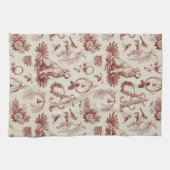 Letter A Golden Retriever Kitchen Holiday Towel Geschirrtuch (Horizontal)