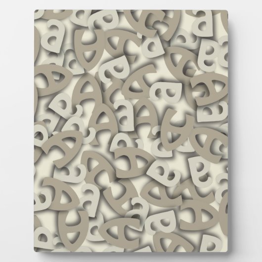 Letter A Gray Fotoplatte (Vorderseite)