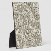 Letter A Gray Fotoplatte (Seite)