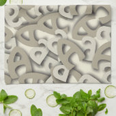 Letter A Gray Handtuch (Gefaltet)