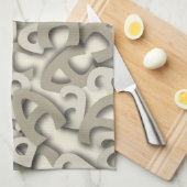 Letter A Gray Handtuch (Viertel Falte)