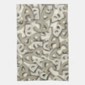 Letter A Gray Handtuch (Vertikal)
