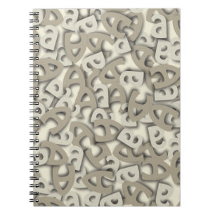 Letter A Gray Notizblock